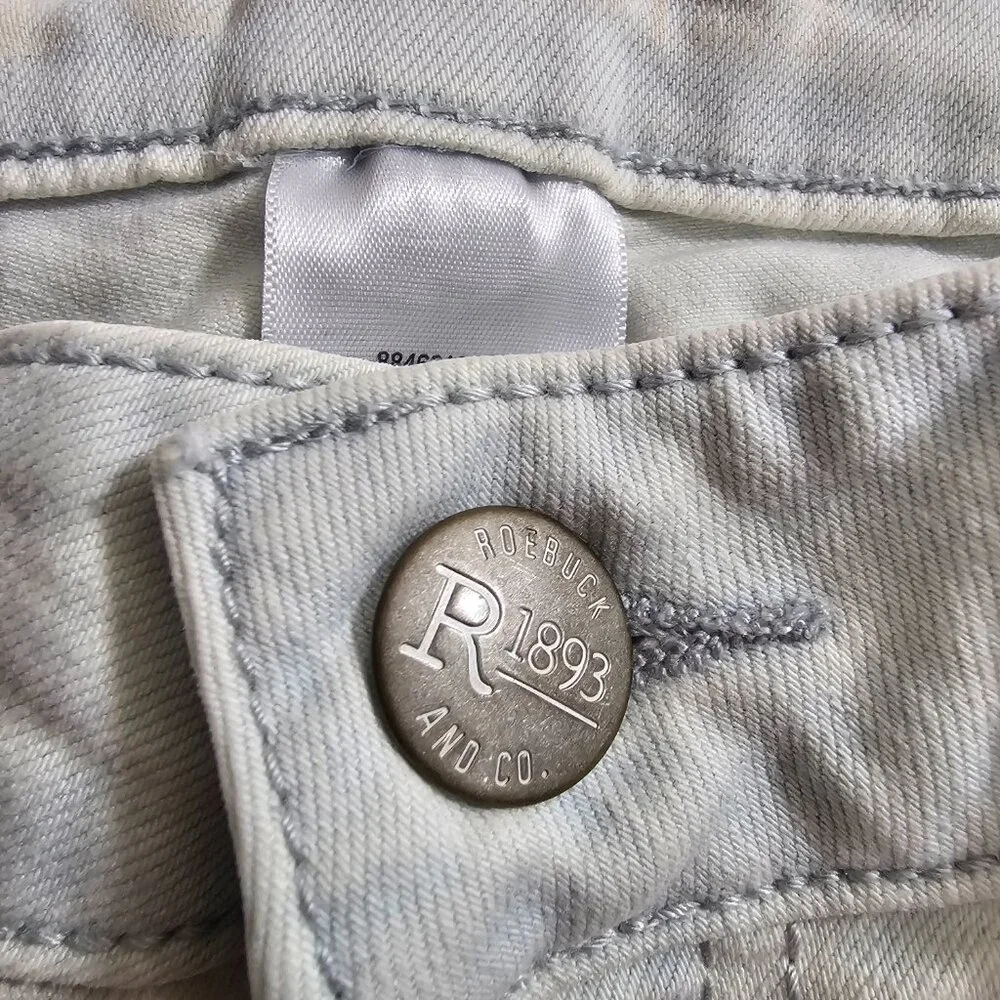 Roebuck & Co. R1893 Women's Size‎ 8 Skinny Jeans Whitewash Distressed